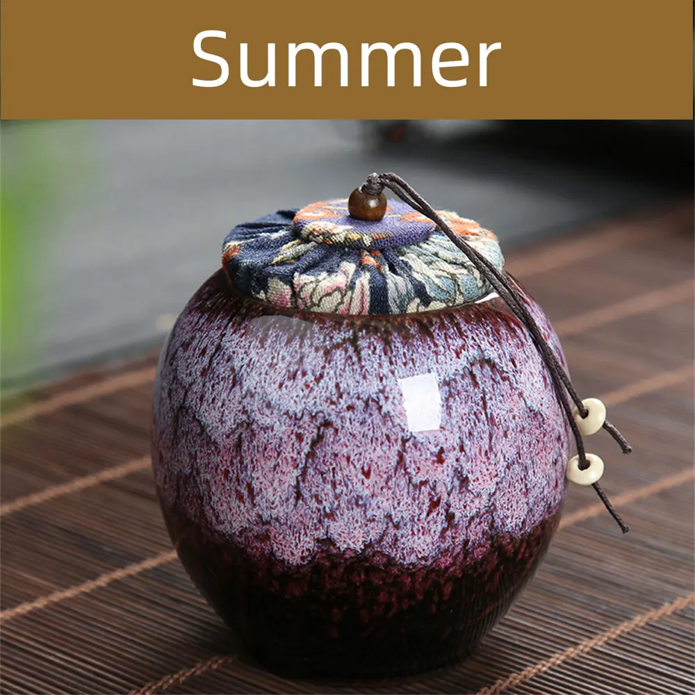 

Керамическая герметичная банка для чая, маленькая коробка для чая, портативная банка для хранения чая, баночки для конфет, ко...