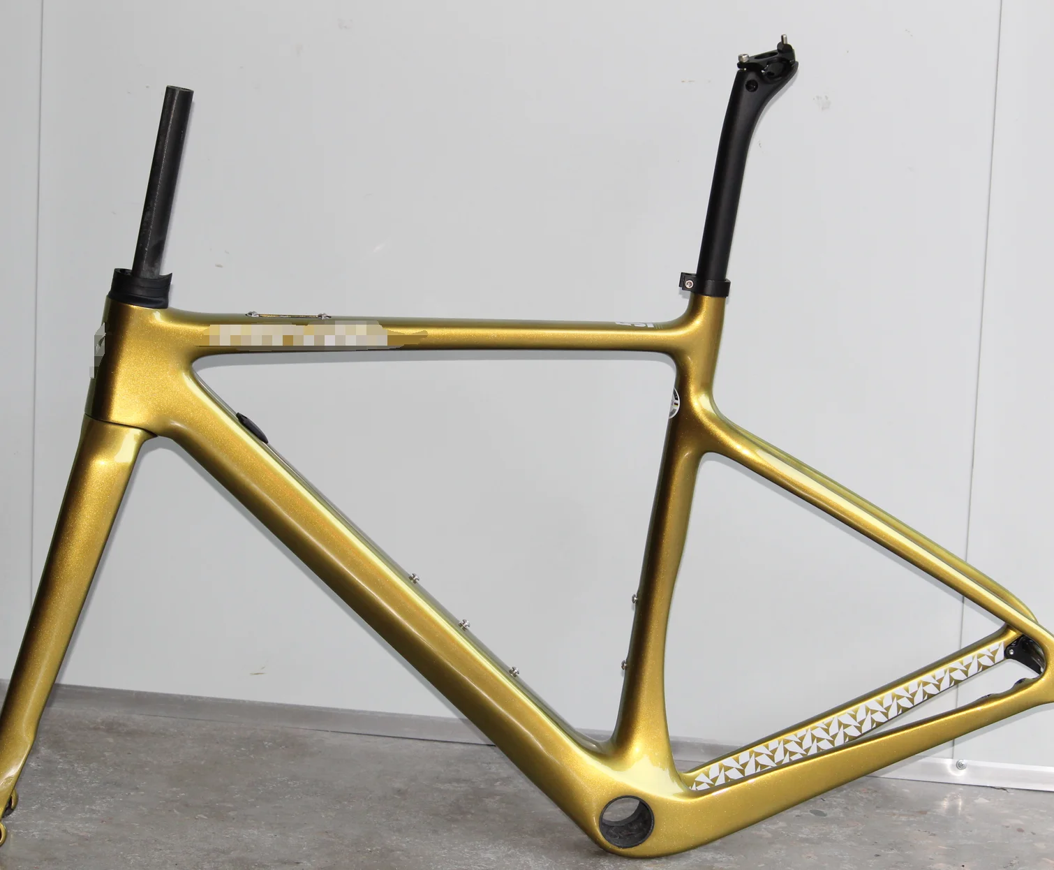 

UD Glossy road bike carbon frame chameleon grave cycling frameset disc bicycle carbon frame +handlebar 48 51 54 56 58cm
