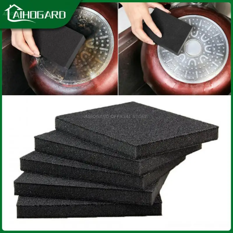

Cleaner Black High Density Emery Sponge Removing Rust Rub Clean Washing Pots Dishes Household Cleaning Tools