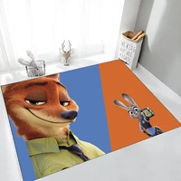disney zootopia sloth nick judy carpet non slip 3d printed carpet series soft play mat child game bed area floor rug parlor deco