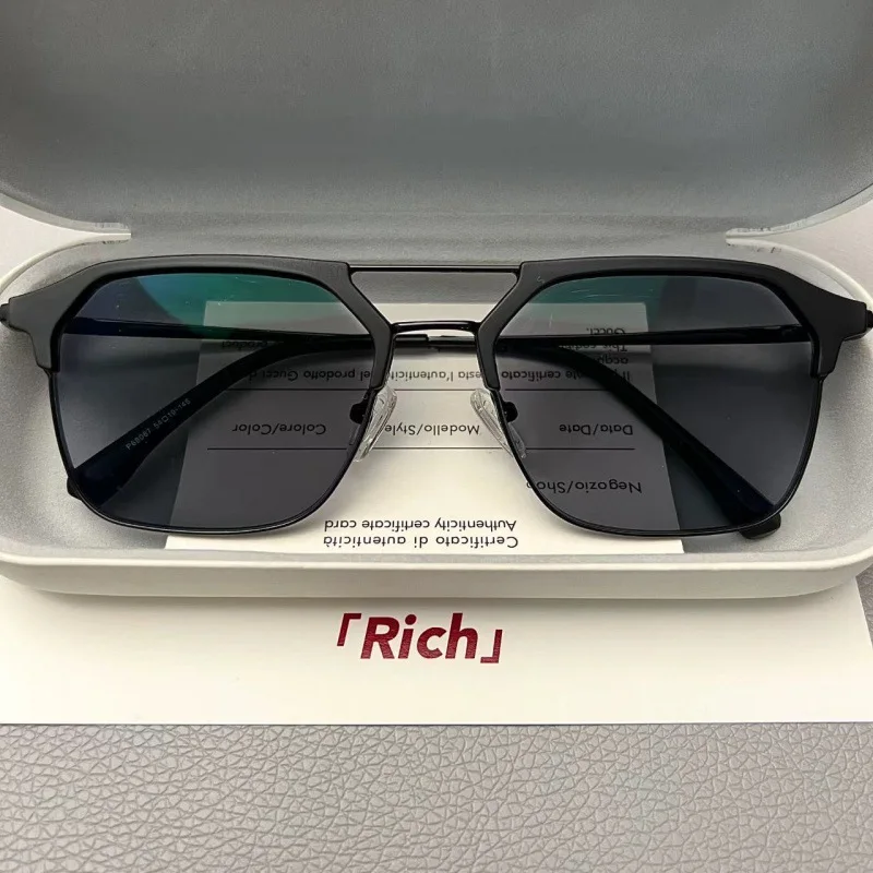 Деловые солнцезащитные очки для близорукости с двойным лучом квадратные в стиле