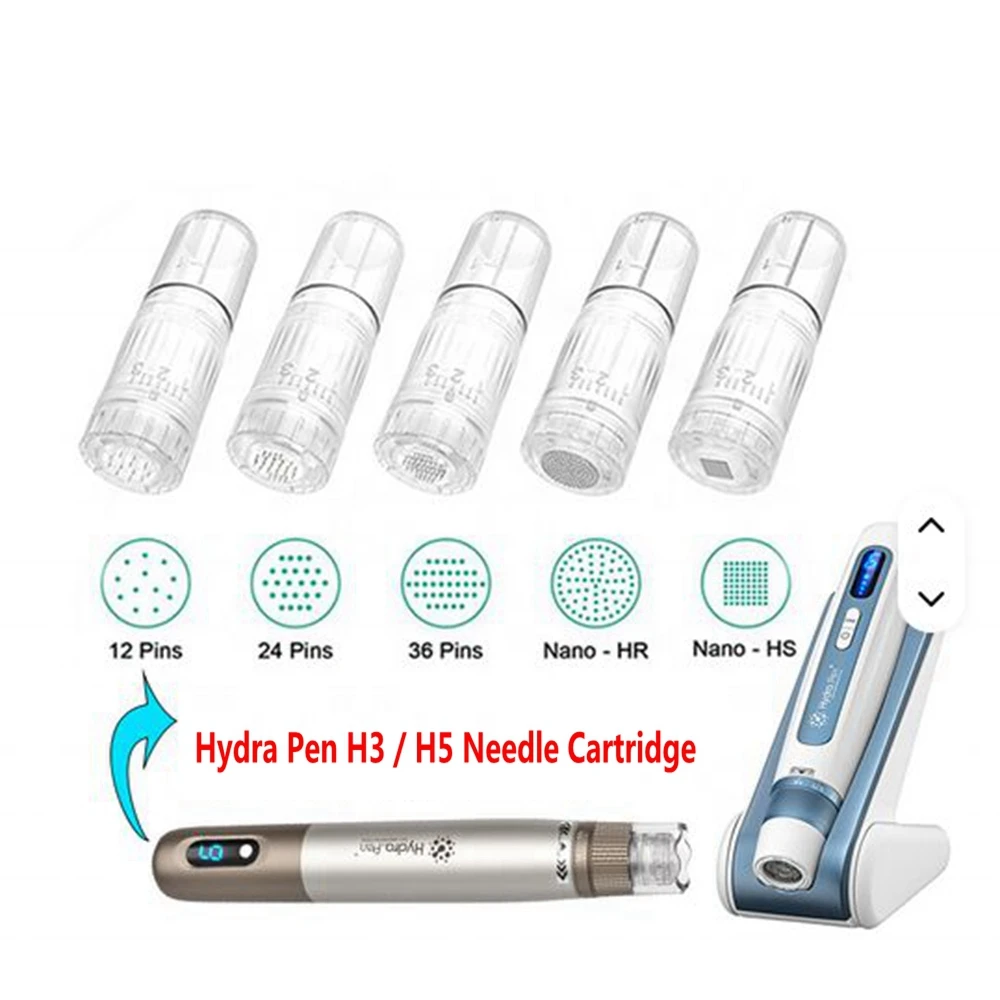 Фото Hydra Pen H5 H3 Игольчатый картридж Регулируемые микроигольные картриджи 12pin 24pin 36pin Nano Силиконовый контейнер 3 мл №2