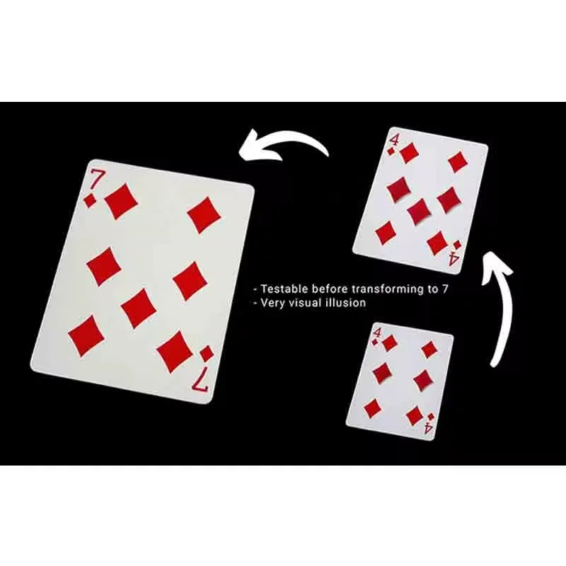 Волшебные подарки Tumi Glitch Card Синяя/красная карта Магия и трюковые колоды Street Magie