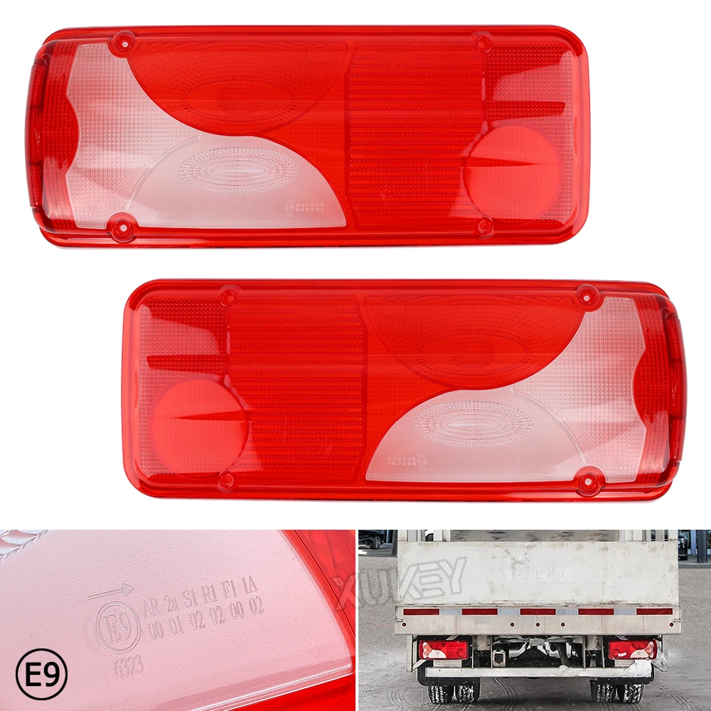 

PAIR LEFT & RIGHT REAR TAIL STOP BRAKE LIGHT LAMP LENS COVERS FOR MERCEDES SPRINTER VW CRAFTER 2006-ON Scania E9 1784670 1784669