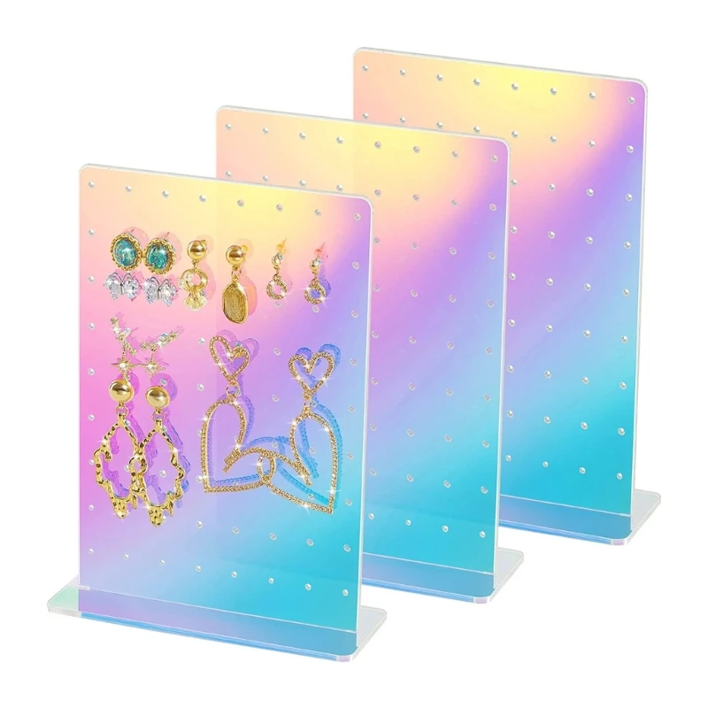 

Rectangular Acrylic Earring Holder Hollow Acrylic Bracket Jewelry Retail Holder