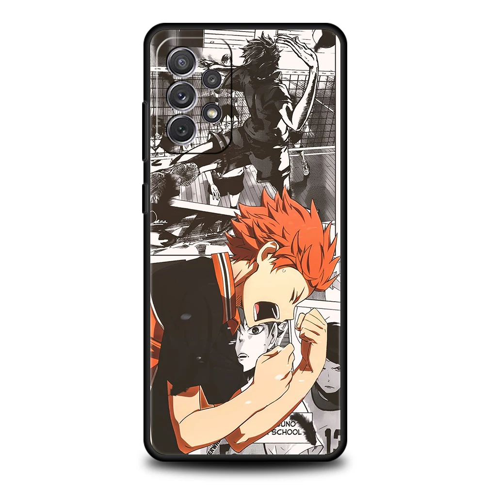 Haikyuu Silicone Case For Samsung Galaxy A32 A52 A13 A22 A72 A51 A71 A41 A11 A31 A21S 5G Luxury Phone Cover Shell Fundas Coque