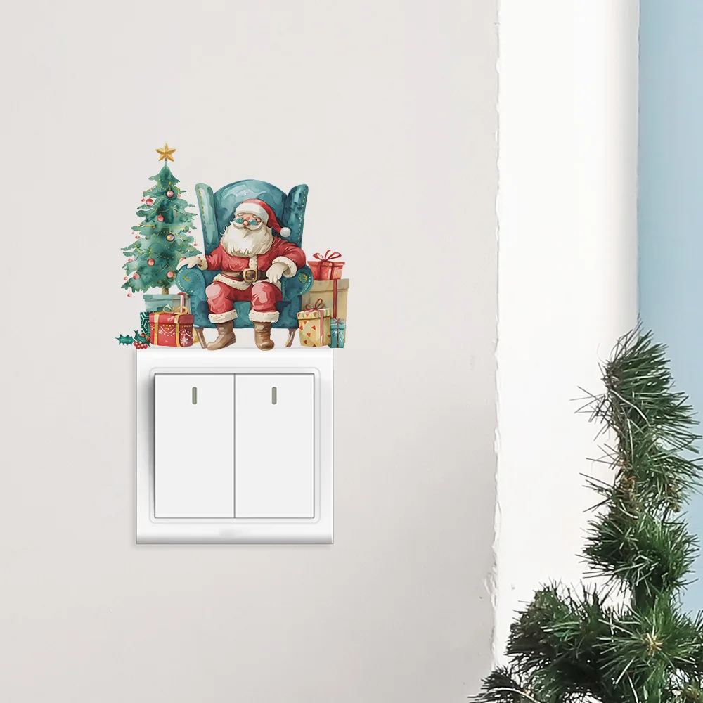 

Рождественские наклейки с Санта-Клаусом HonC