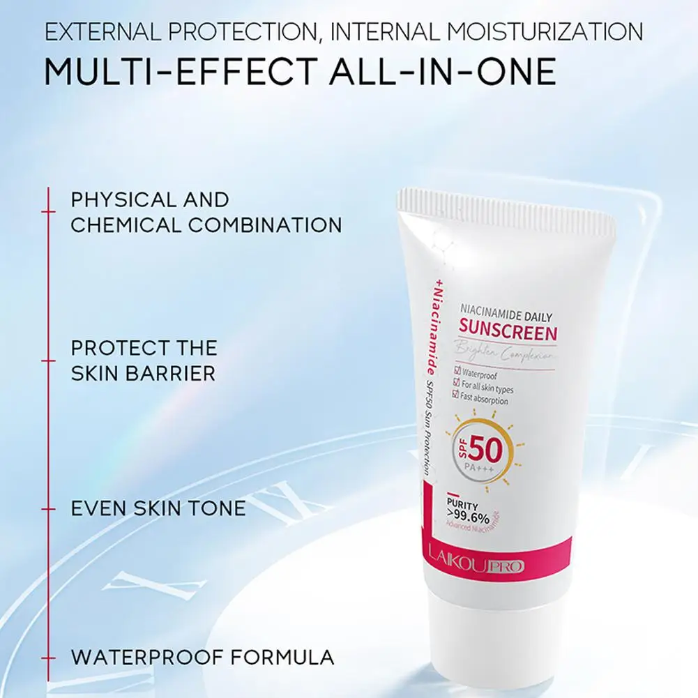 Солнцезащитный отбеливающий изоляционный крем Niacinamide УФ освежающее