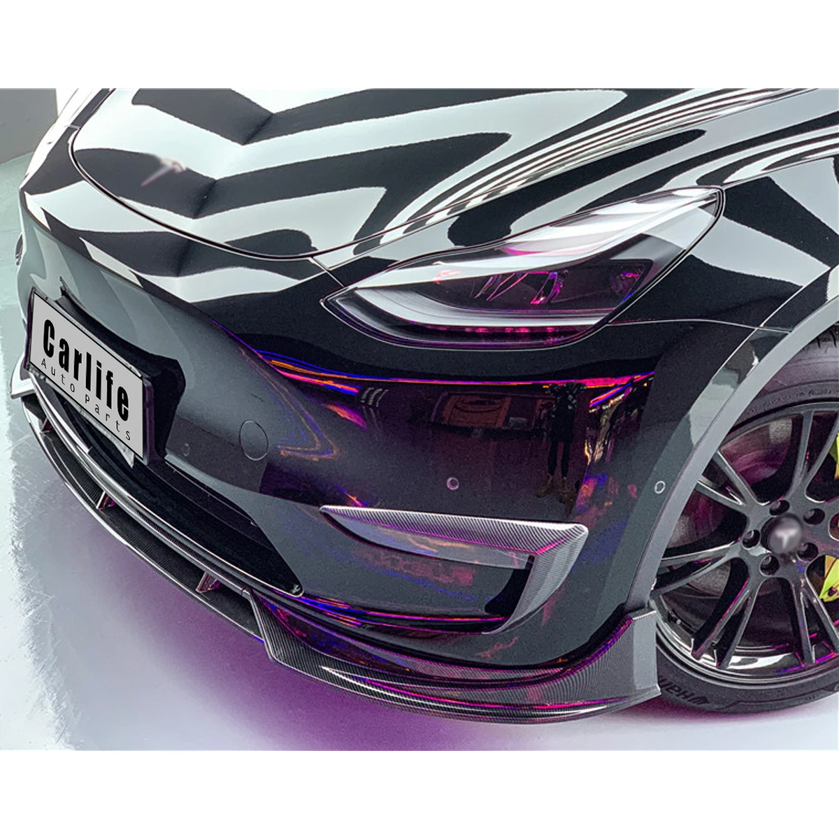 Consist of Side Skirt Lip Fast Aero Kit для Tesla Model Y 2019+ Модификация в стиле Vorstein.