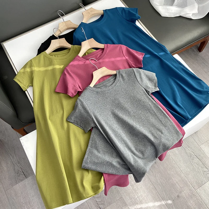 

Summer basic temperament slim fit stretch thread dress