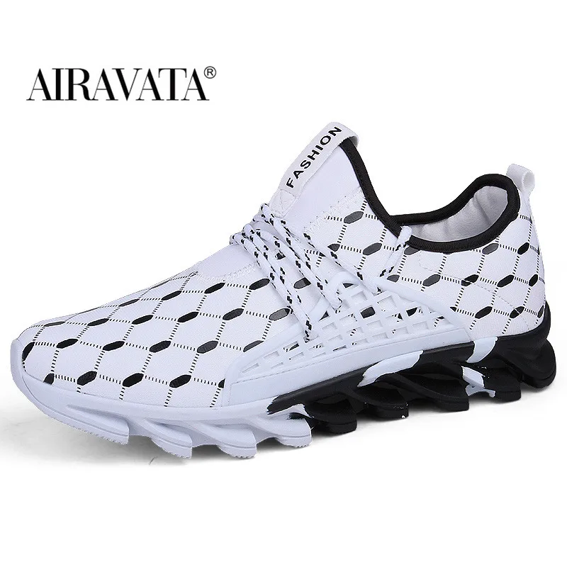 Men Sneakers Fashion Walking Shoes Rhomboid Comforty Leisure Jogging Shoes Breathable Footwear Size 39-47