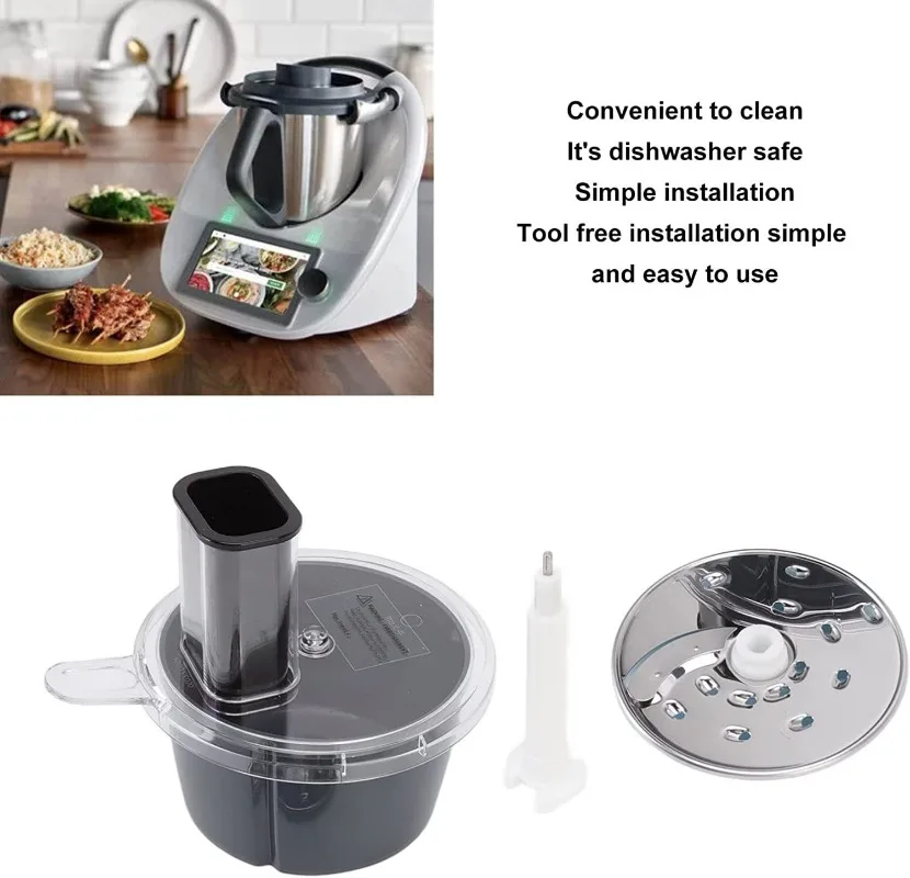 

Kitchen Cheese Grater Vegetable Cheese Cutter Accessories for Thermomix TM5 TM6 Portable Replace Tool Food Processor Container