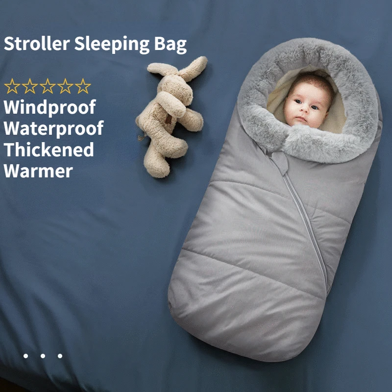 

New Winter baby stroller sleeping bag dual-purpose blanket baby go out to hold quilt thickened warm baby anti-kick quilt