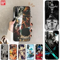 one piece rubber man black soft cover the pooh for huawei nova 8 7 6 se 5t 7i 5i 5z 5 4 4e 3 3i 3e 2i pro phone case cases