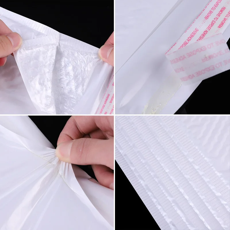 50pcs White Bubble Envelopes Multi-size Waterproof Mailers Shipping Envelope Bag Foam Mailing Self Seal Packing Bags 11/15/23cm images - 6