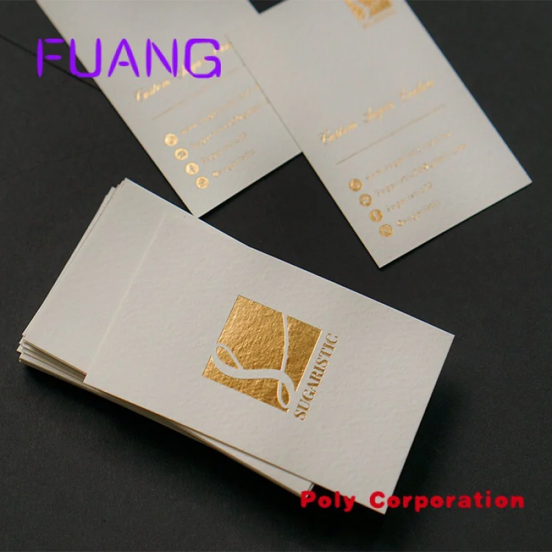 

Luxury hot stamping gold metal foil printing visiting name cards business cards with logo