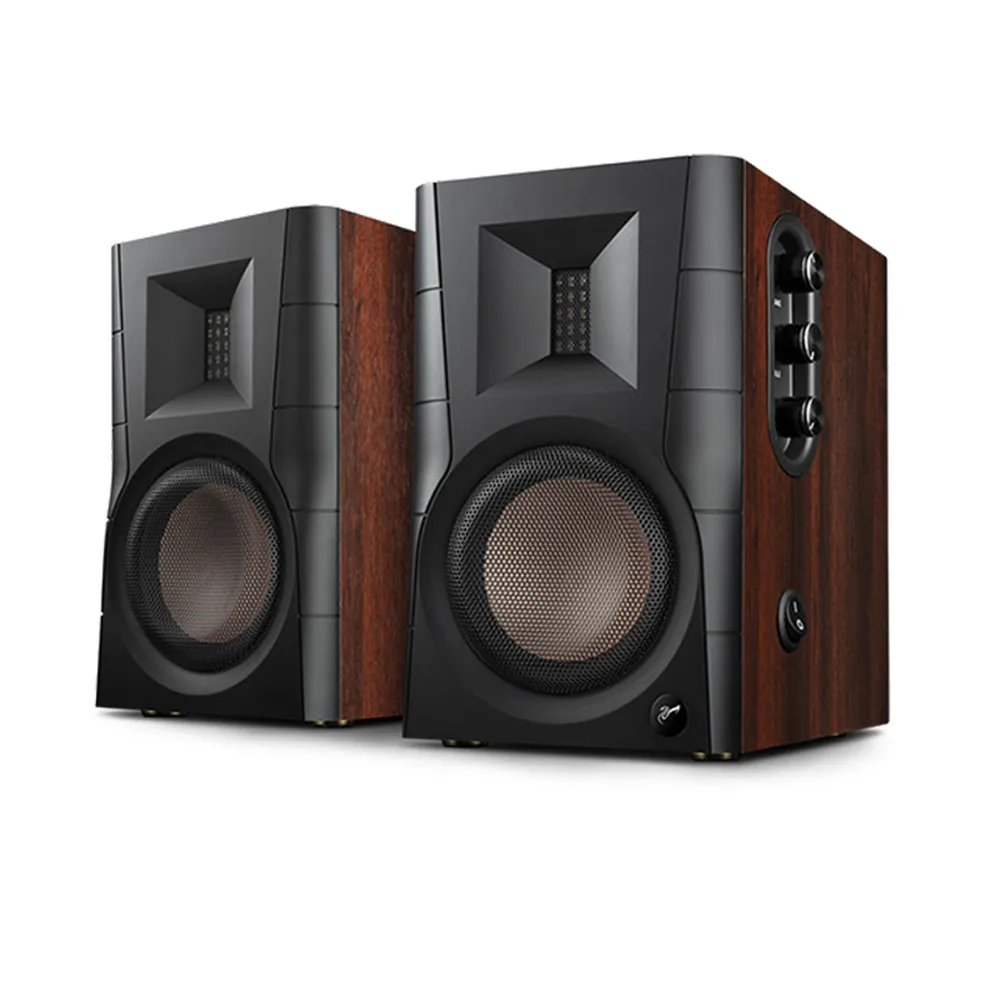 

D200 Hifi Stereo Active Bluetooth 5.0 Bookshelf Speakers Desktop Audio 5&quot midwoofer Isodynamic ribbon tweeter