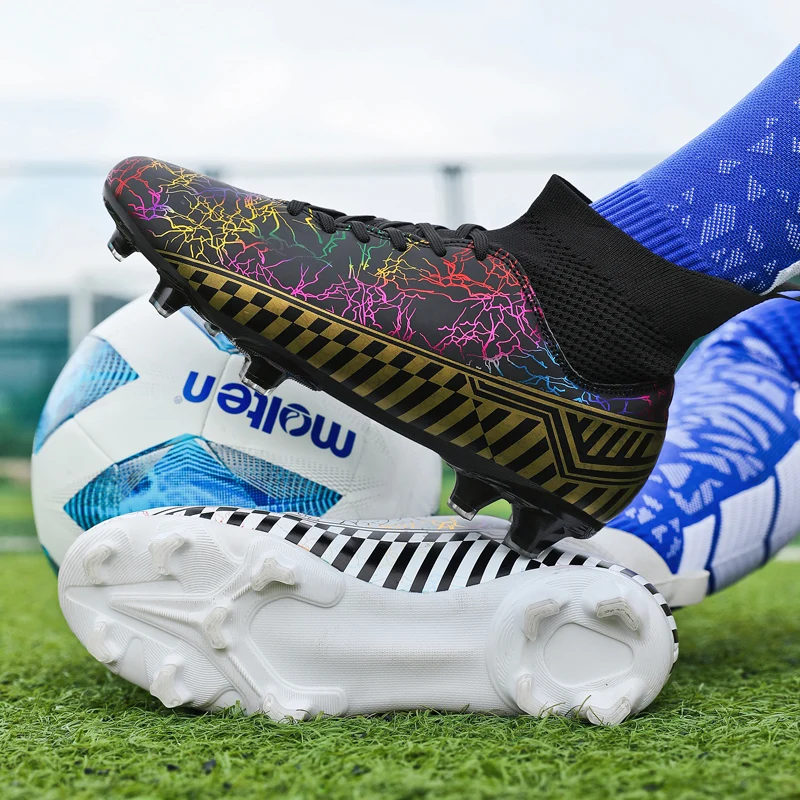 

New Football Boots Men Futsal Soccer Shoes Over Size 35-48 Football Shoes Kids Soccer Boots Studded Women Soccer Cleats Shoes