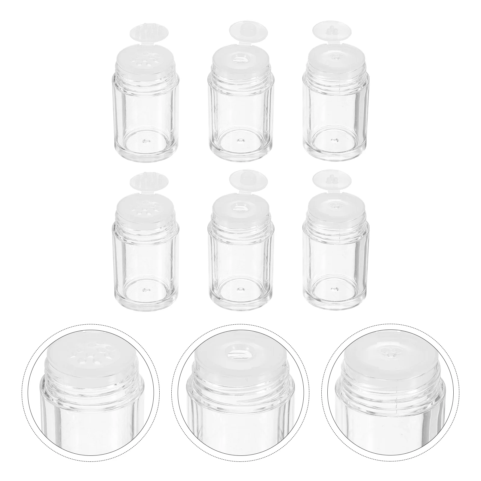 

Powder Container Jar Bottle Glitter Travel Loose Empty Eye Shadow Lotion Clear Containers Bottles Sample Refillable Storagemini