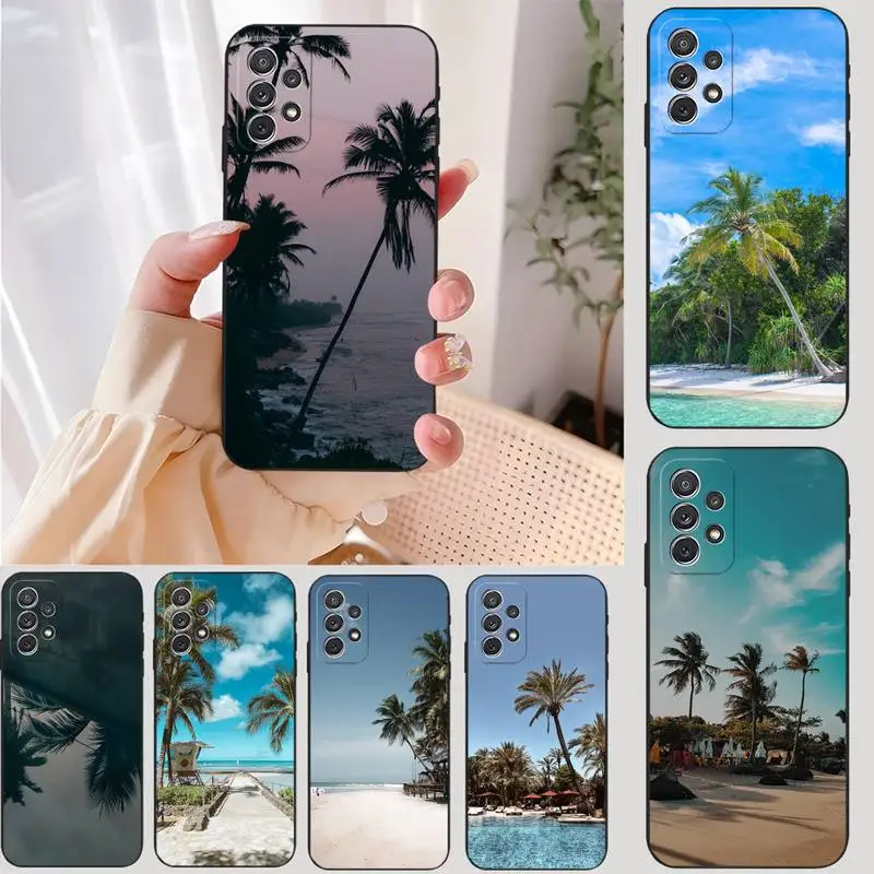 

Sea Coconut Tree Phone Case For Samsung Galaxy Note 20 10 Lite Plus Pro Ultra J4 J5 J6 J7 J8 2018 Prime A81 Telefoon Cover