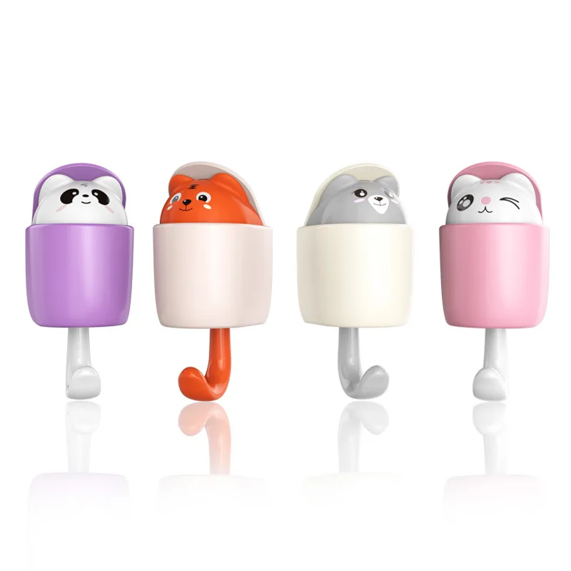 

HandH Cute Panda Bear Hooks Wall Mounted Peek A Boo Aromatherapy Heavy Duty Self Adhesvie Hooks Decorative for Kids Girls