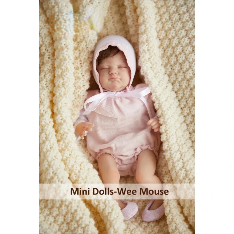 Кукла реборн 9 дюймов популярная милая кукла Wee Mouse с корнями светлые волосы