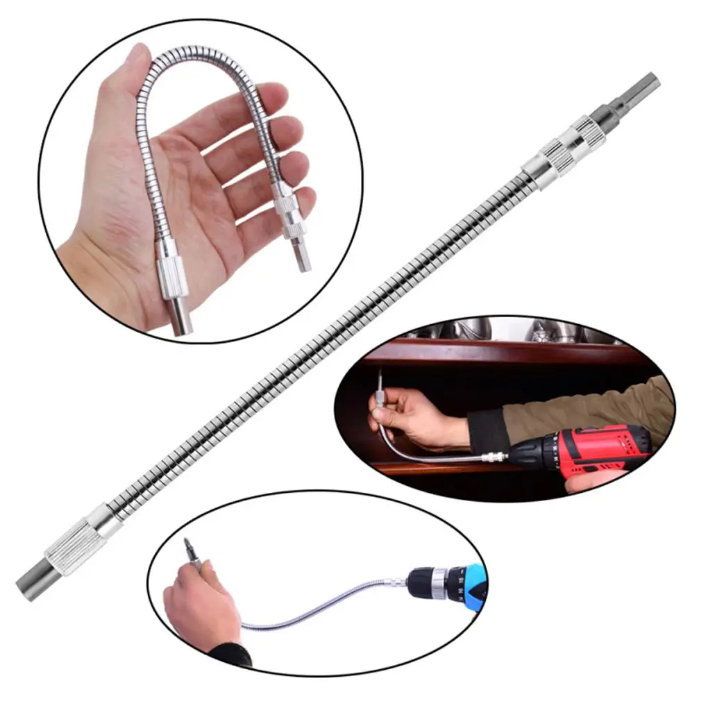 

150mm 200mm 300mm 400mm Metal Universal Charging Electric Drill Flexible Shaft 300 Degree Bending Shaft Power Tool Accessories