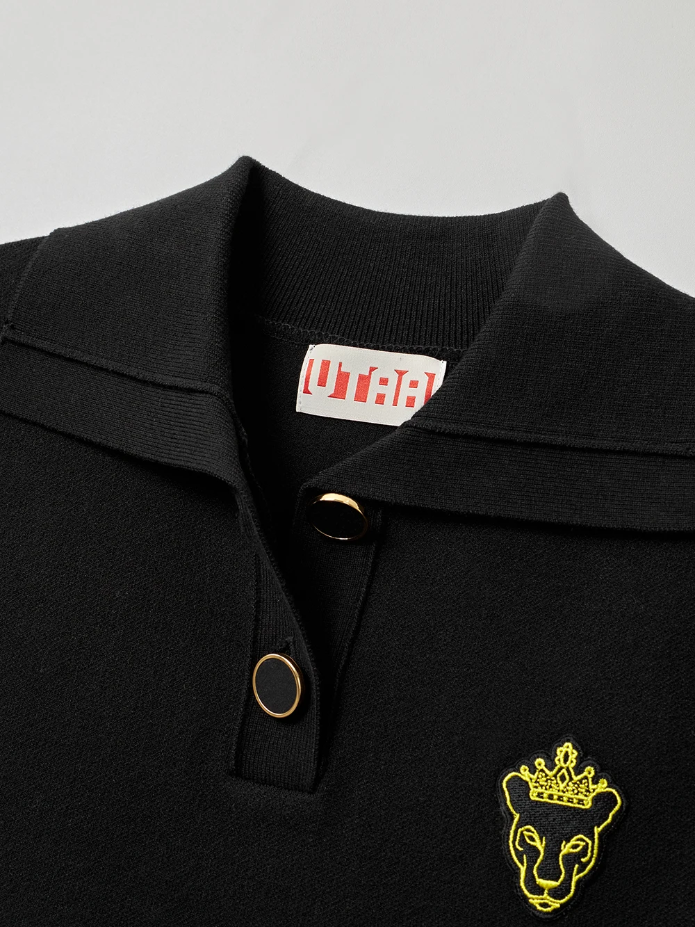 Crown Panther Wappen Knit Vest Golf Sweater Vest Women Cable Knitted Sleeveless V Neck Casual Sweaters Tank Top