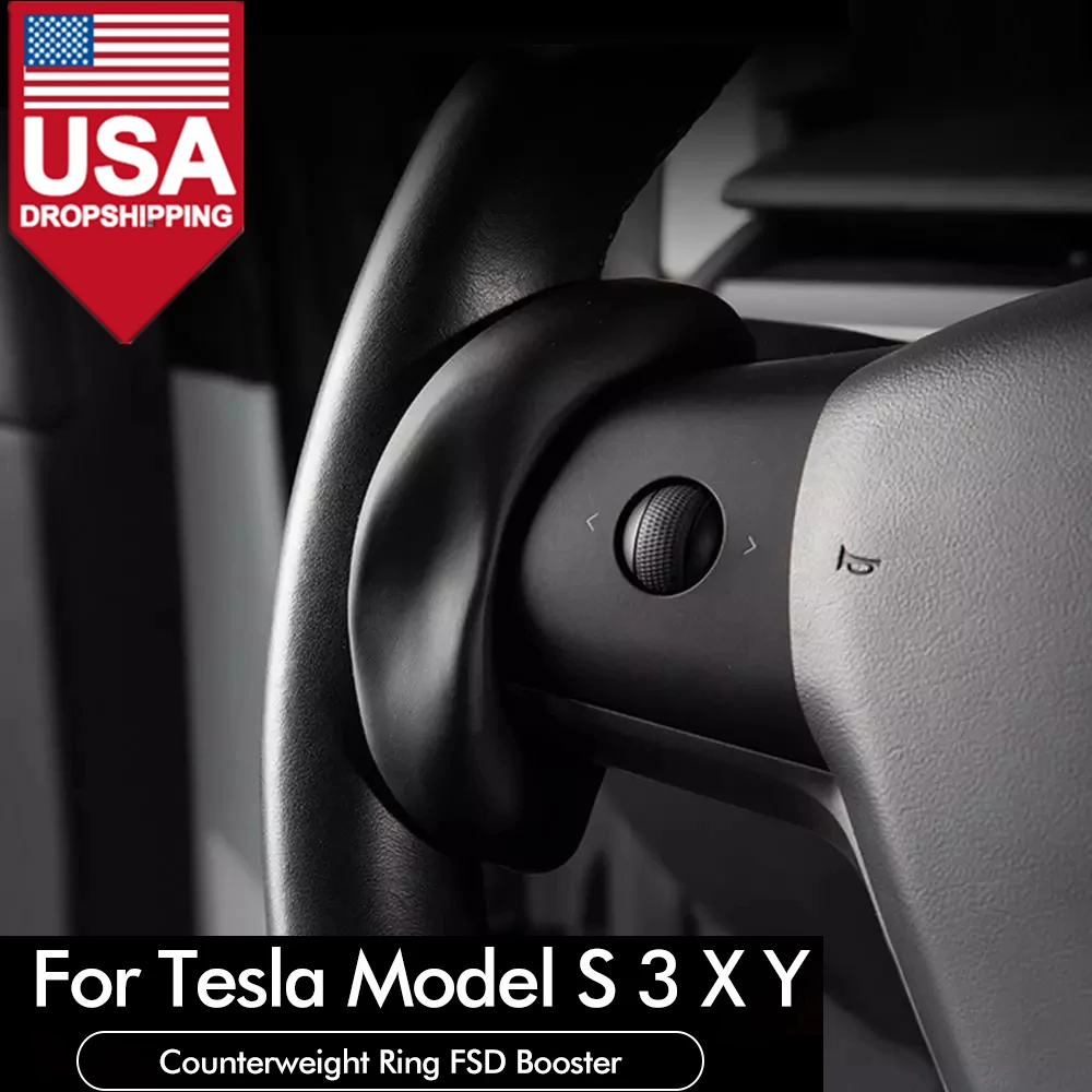 

For Tesla Model S Model X Model Y Model3 FSD Steering Wheel Must-have Accessories 2012-2023