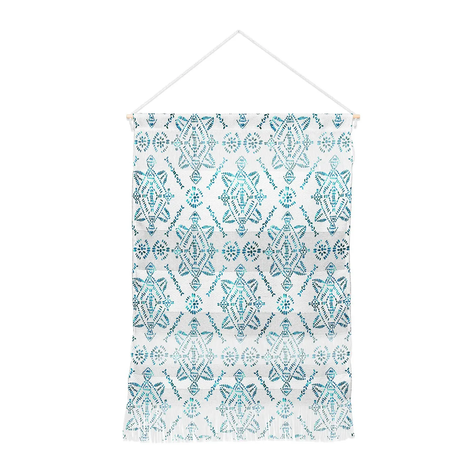 

Free Shipping Reeve Pattern Aqua Portrait Wall Hanging