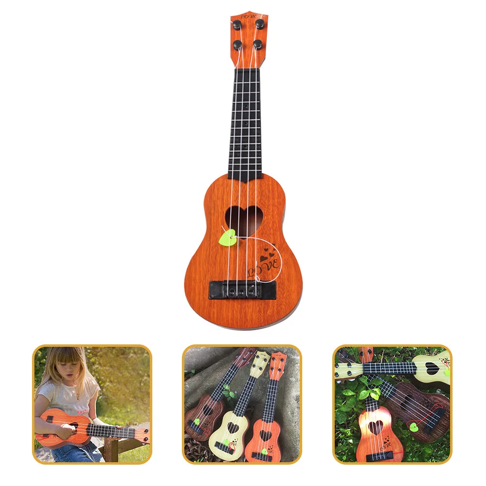

Starter Wooden Baby Toys Guitar Kids Music Beginners Ukuleles Toddler Preschool