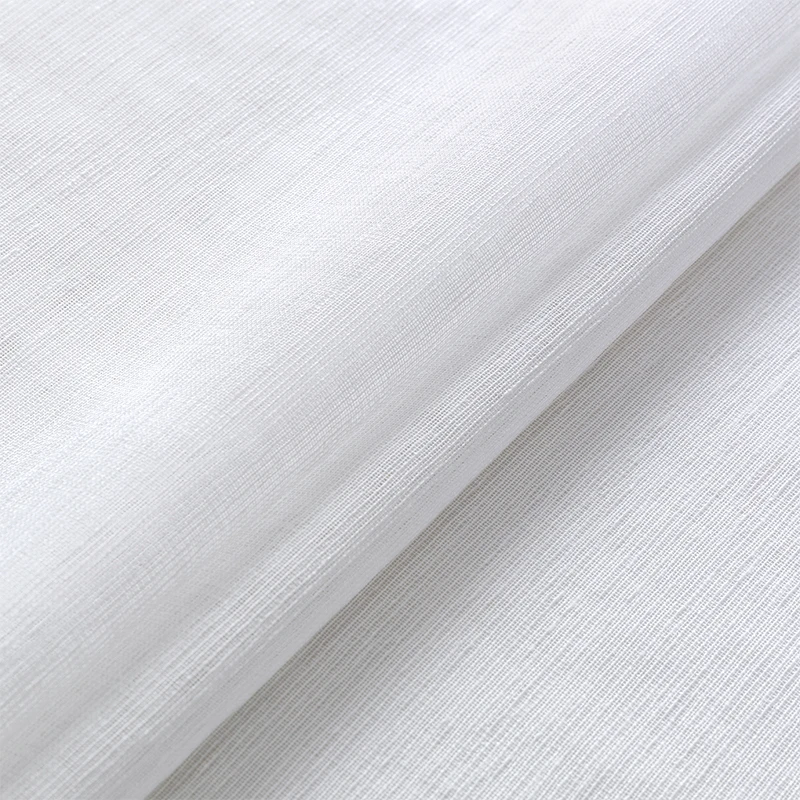 Легкие белые шторы LISM с эффектом льна для гостиной спальни современная вуальная занавеска тюль кухня полуокно обработка.