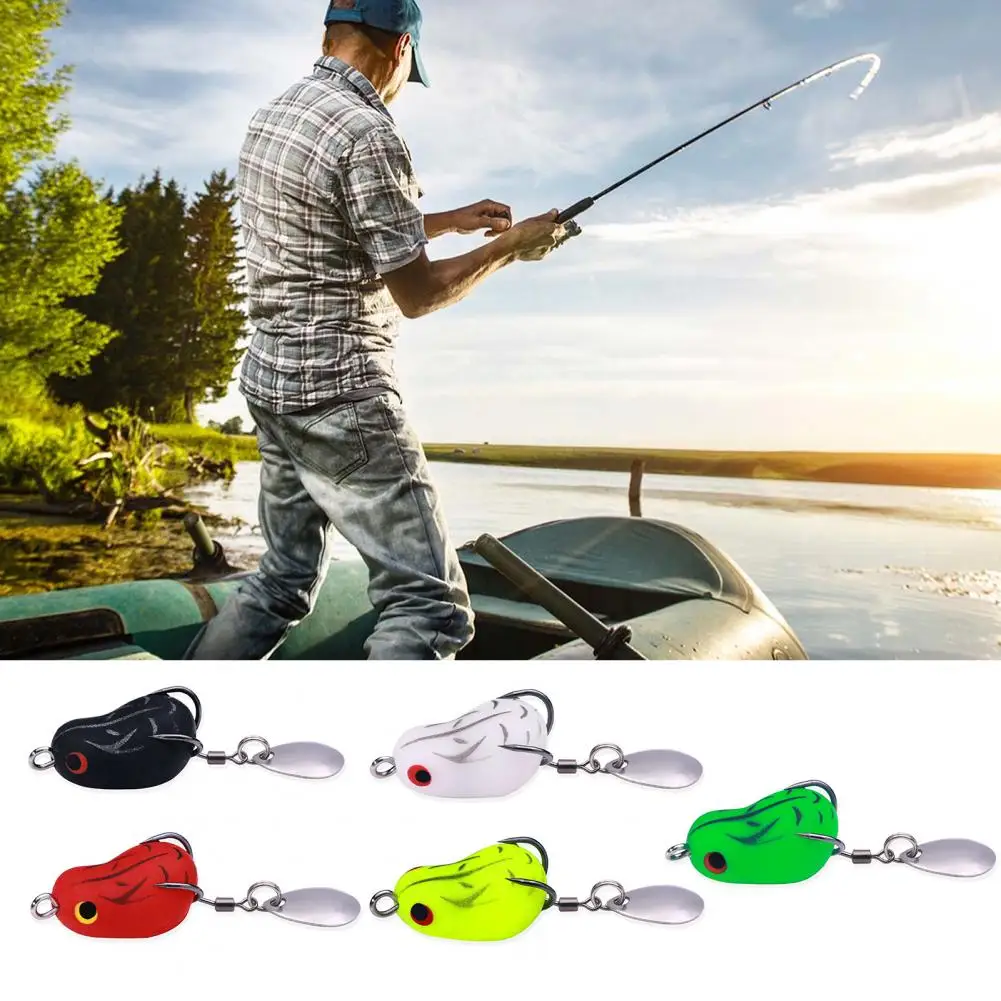 

2.5cm 1 Set Frog Lure Bait Bright Color Bionic Bait Simulation Sea Fishing Frog Fishing Tackle Outdoor Fishing