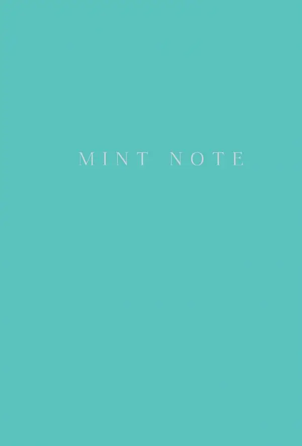 Блокноты художественные. Книга 6+ Mint Note. Стильный блокнот с &quotмятными&quot