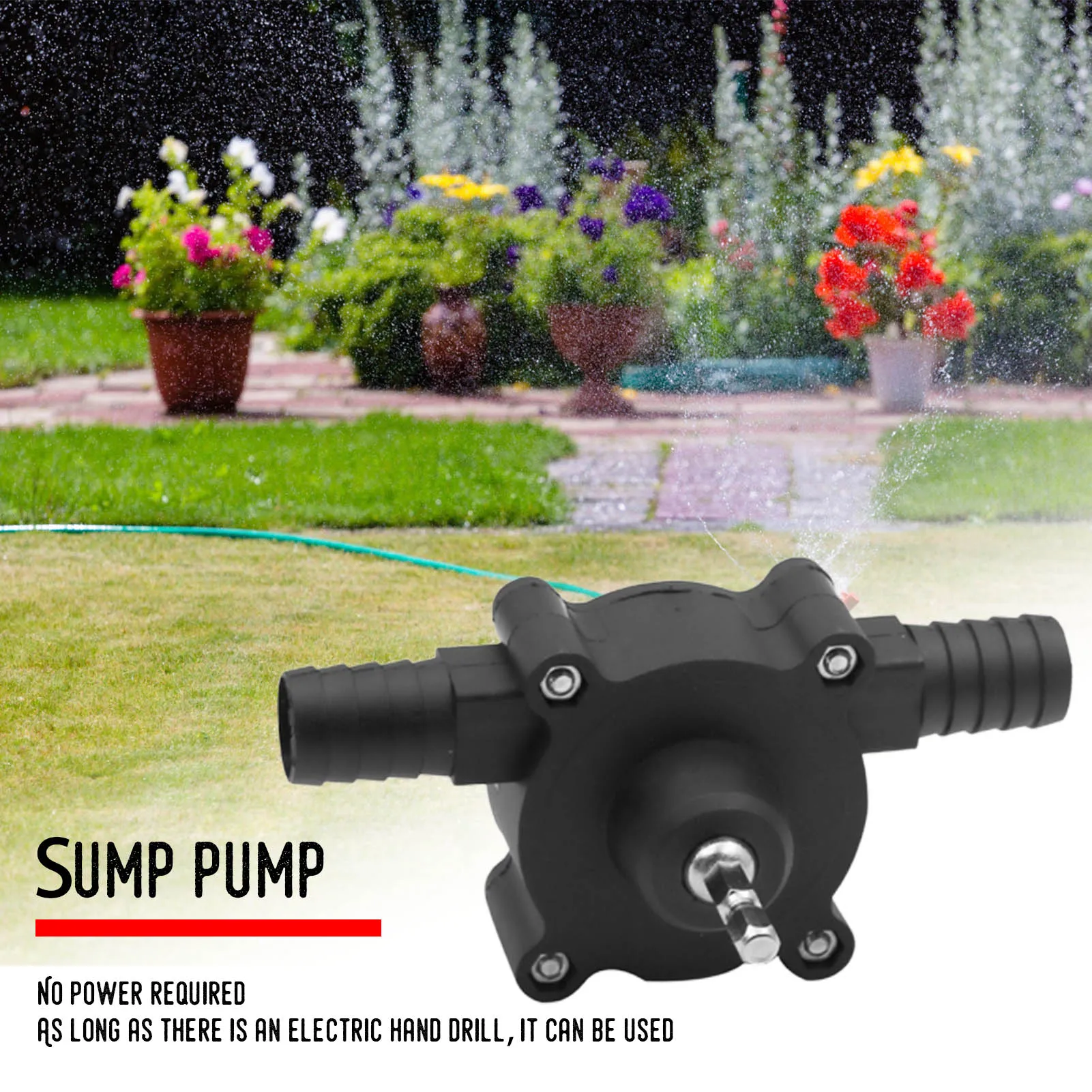 

Electric Drill Water Pump Durable Lightweight Pump for Fresh Water Sea Water Transport
