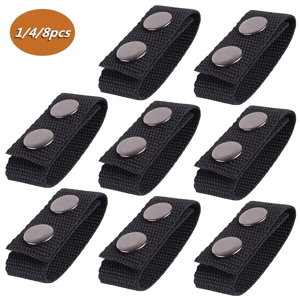 

1/4/8Pcs New Sports Outdoor Belt Buckle Heavy Duty Belt Keeper Nylon Strap