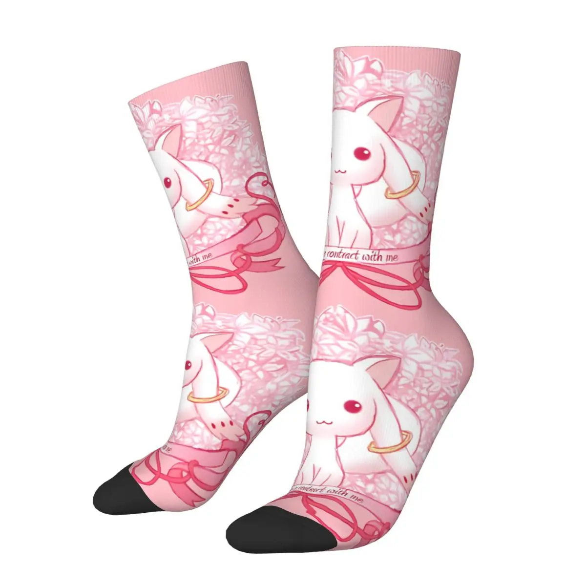 Осень-зима крутые женские и мужские милые носки Kyubey Puella Magi Madoka Magica впитывающие