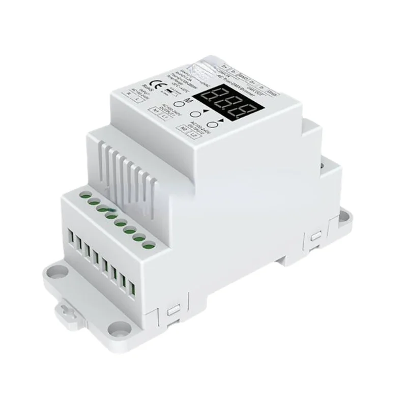 

Dual Channel Silicon Output DMX512 LED Driver S1-DR DIN Rail 2 Channel 2CH AC for Triac DMX Dimmer