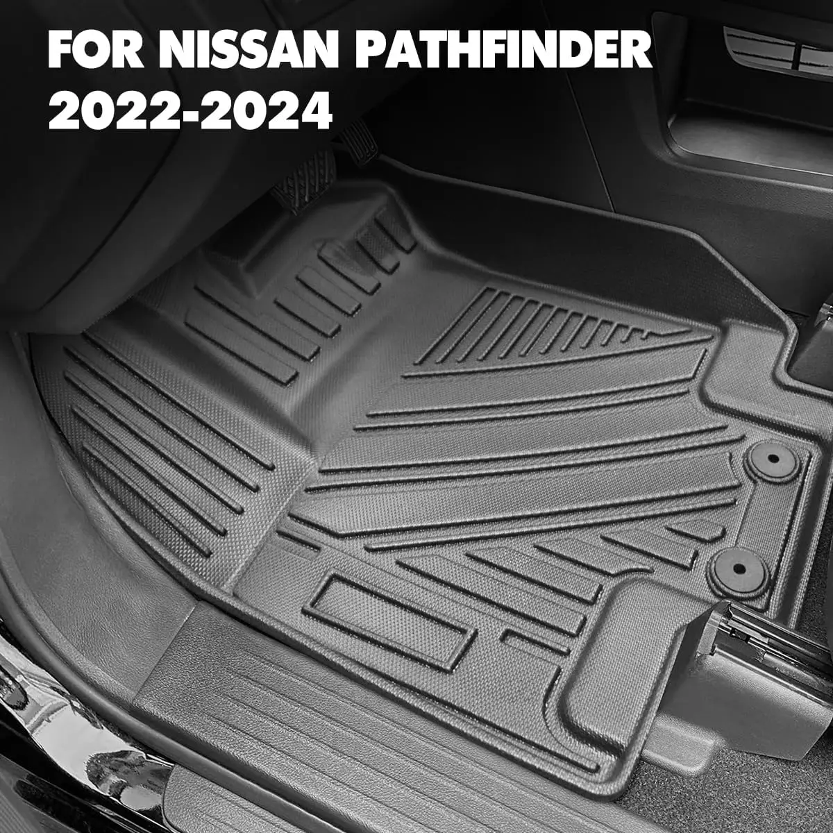 Фото Новый напольный коврик, коврик для спинки багажника, совместимый с Nissan 2025 2024-2022 Pathfinder (8 сиденьев)/Infiniti QX60 (7 мест) 2022 20 №2