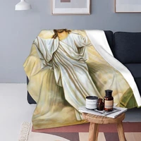 european faith christianity classical god jesus christ blanket christian plush throw blanket home couch printed bedspread
