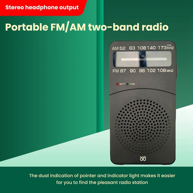 Горячая Распродажа J-166 Pocket портативное мини-радио FM/AM Цифровая настройка радио