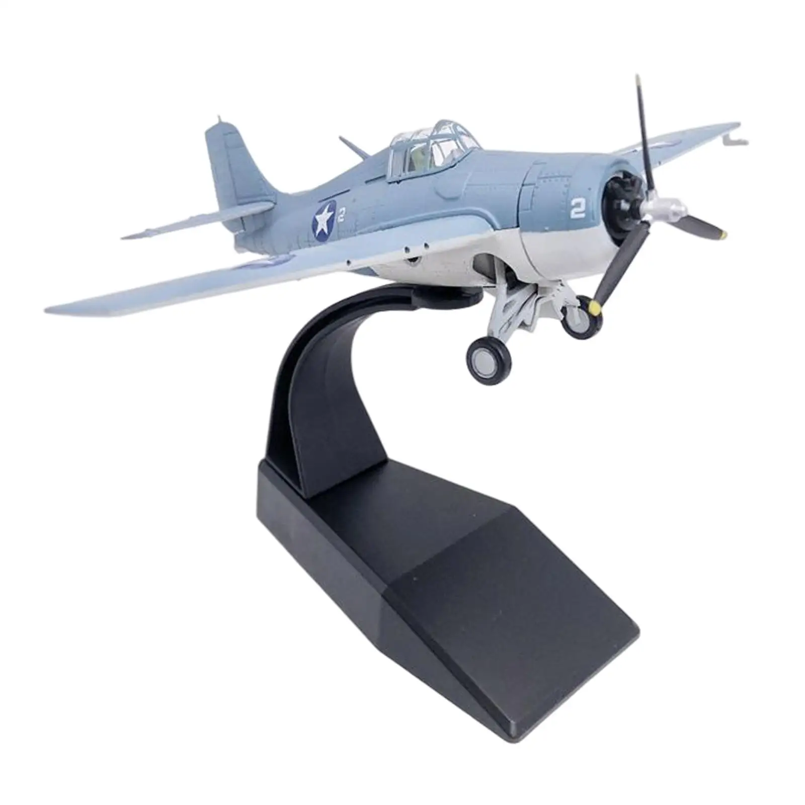 

US F4F Plane Model Display Stand 1:72 Scale Alloy for Table Household Decor