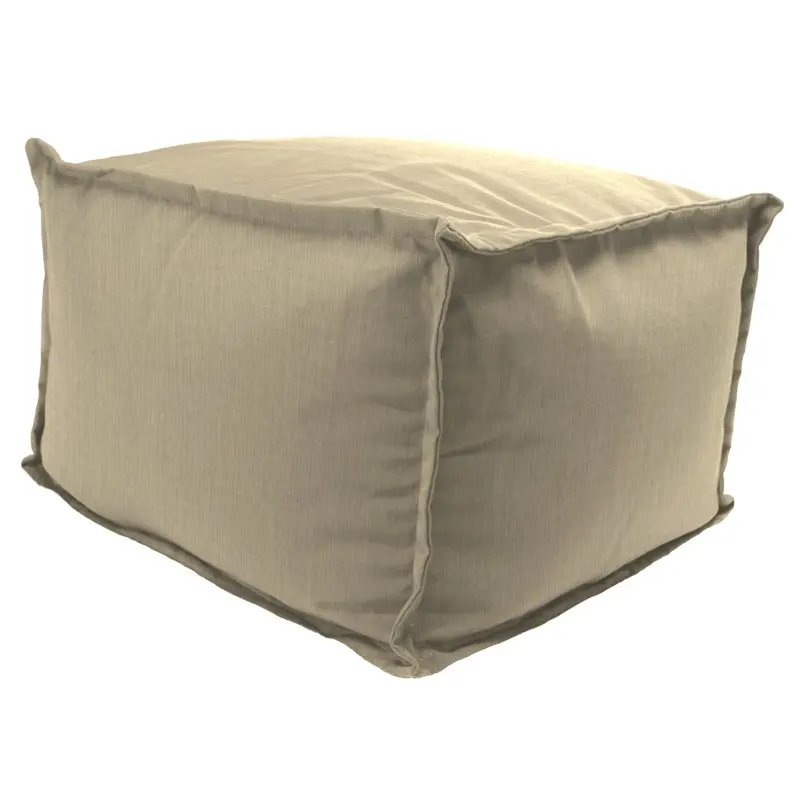 

Outdoor Sand Polyester Pouf, Beige