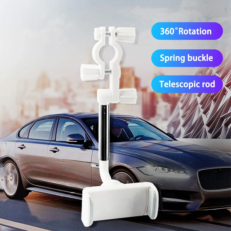 

2021 Rearview Mirror Phone Holder Universal Rotating Retractable Car Phone Holder Car Accessories for Phone