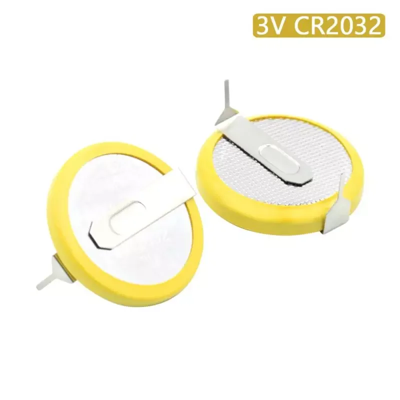 

10Pcs CR2032 CR2025 CR2430 CR1632 CR1620 3V Tabs 2-Pins Solder Foot Soldering Welding Battery Coin Batteries Button Cell Battery