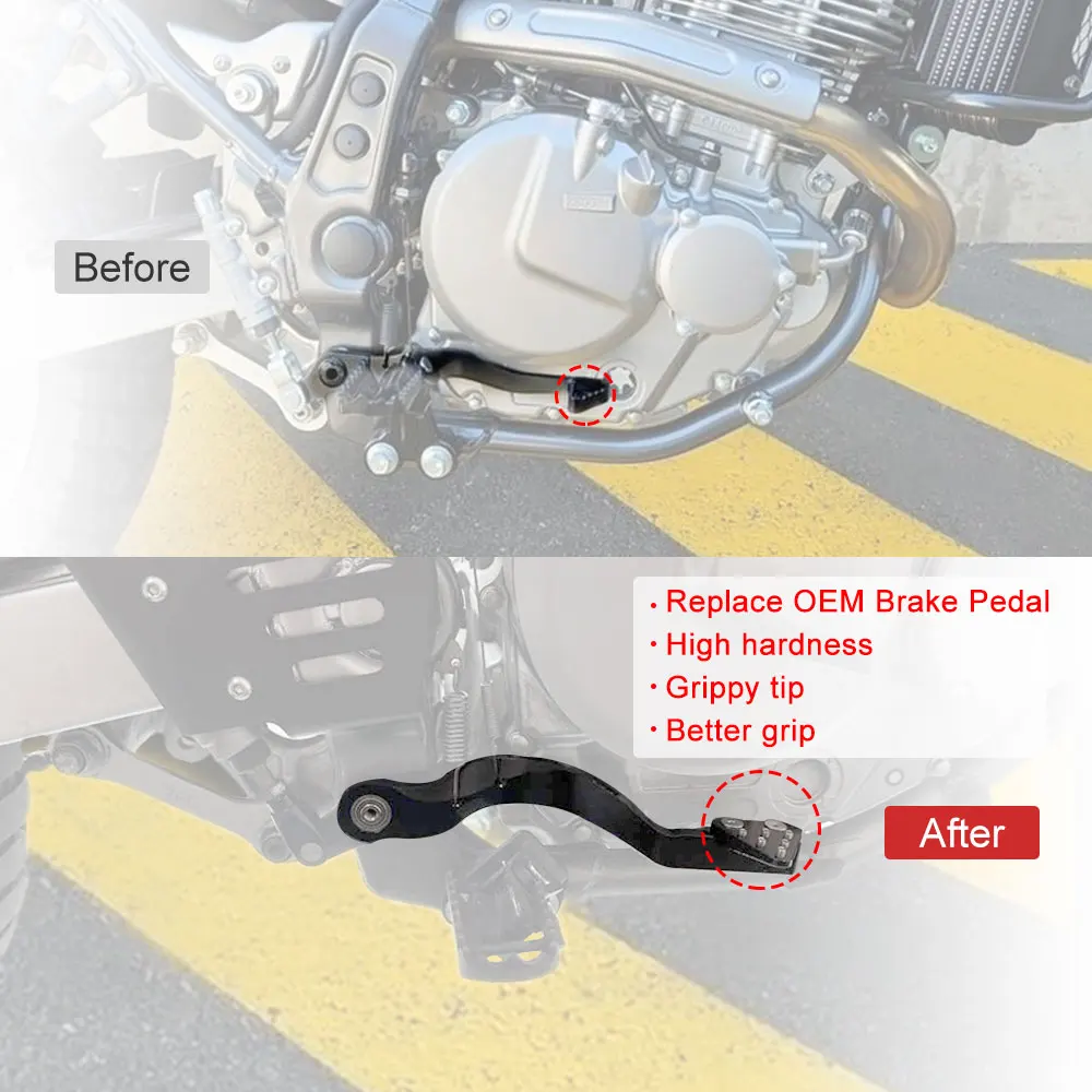 Алюминиевая мотоциклетная педаль для Suzuki DR650 1996-2021 2022 2023 DR 650 регулируемая тормоза
