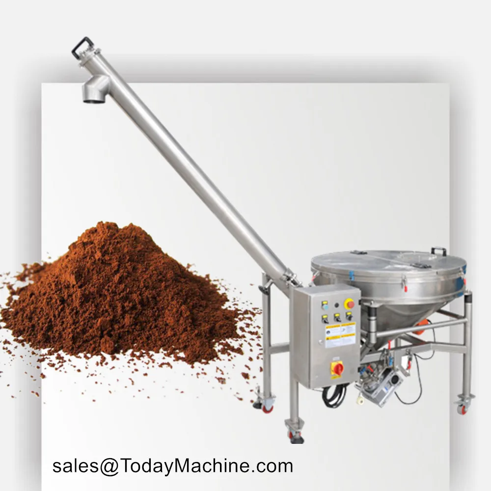 

High Level Spiral Conveying Equipment Screw Conveyor Machine For Powder
