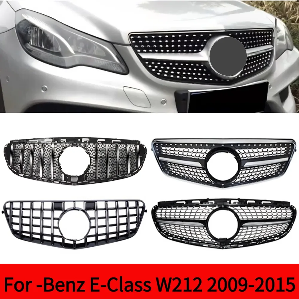Фото Для Mercedes-Benz E-класса W212 2009-2015: Передняя решетка радиатора, сетчатая решетка, тюнинг-аксессуары, декоративная накладка, элементы для тюнинга автомобиля №1