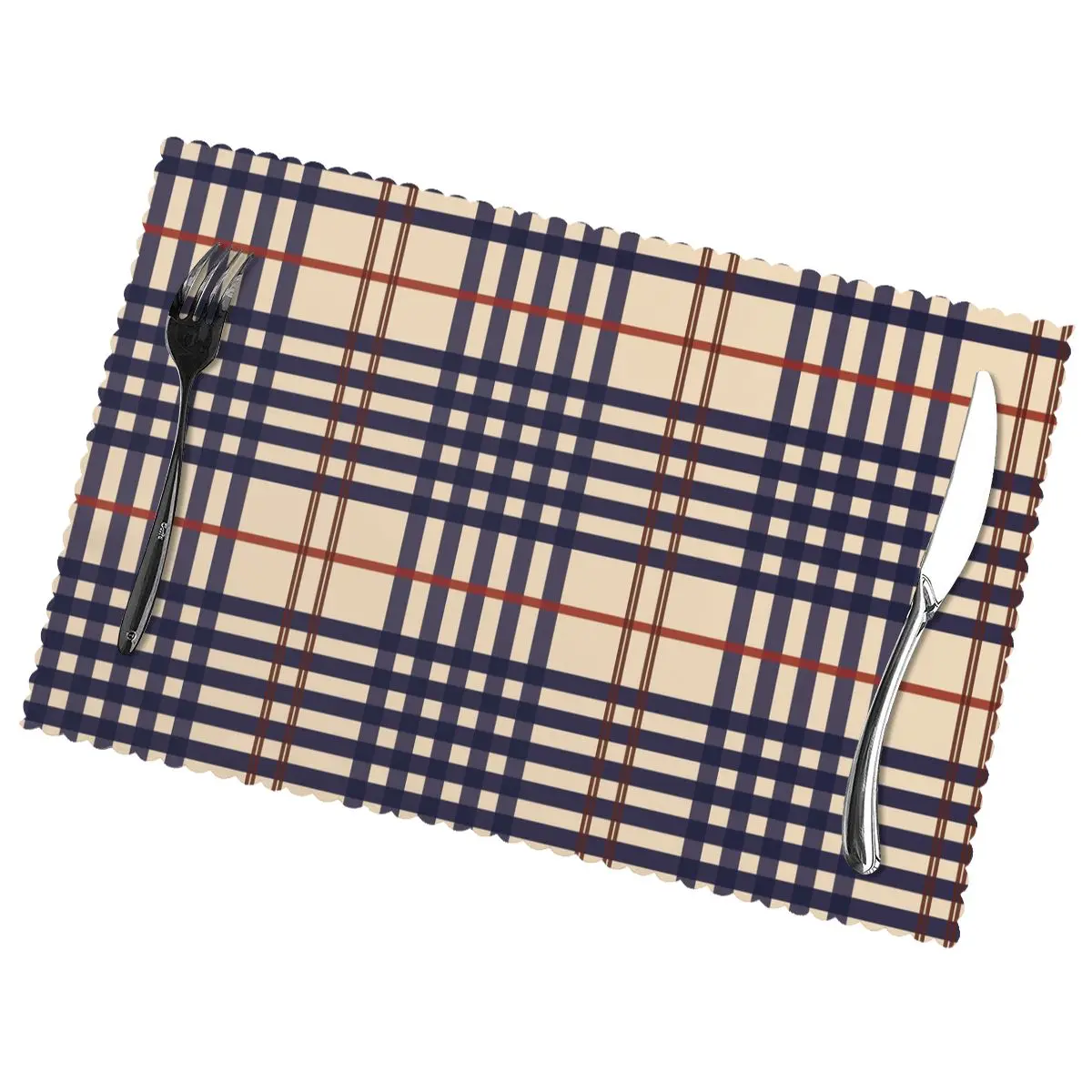 

Lattice-Design Non-Slip Insulation Place Mats for Kitchen Dining Table Washable Placemats Bowl Coaster Cup Mat Set of 6