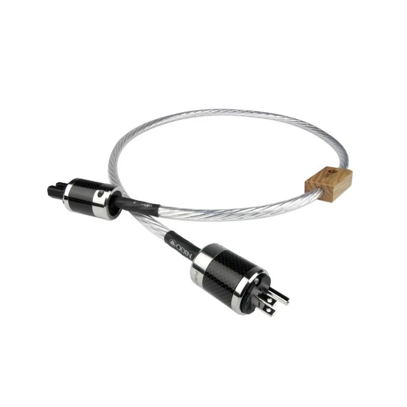 

Hi Fi Audio Odin 15 AWG Oxygen Free Copper Conductors Reference Power Cable Cord Carbon Fiber US Plug EU Plug
